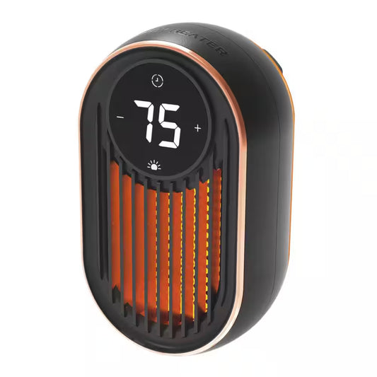 Compact 800-Watt Copper Core Personal Ceramic Heater - 3296 BTU Radiant Warmth