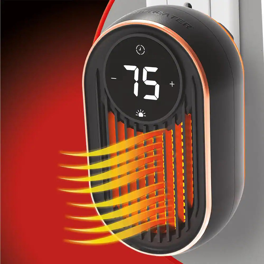 Compact 800-Watt Copper Core Personal Ceramic Heater - 3296 BTU Radiant Warmth